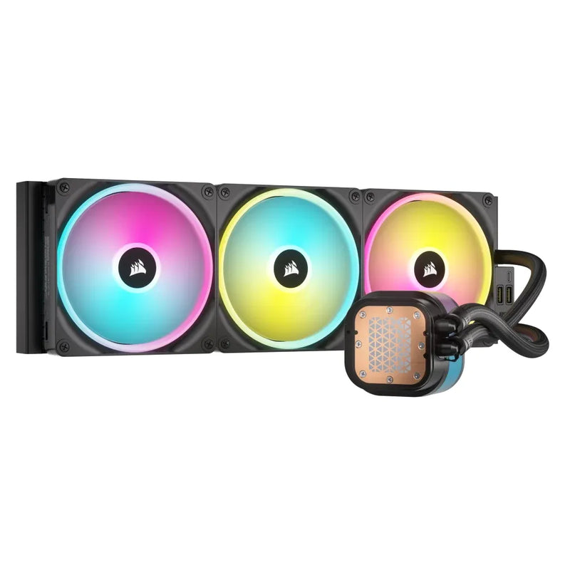 CORSAIR iCUE LINK H170i RGB Liquid CPU Cooler - QX140 RGB Fans - 420mm Radiator - Fits Intel® LGA 1700; AMD® AM5 - Hub Included-6