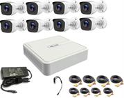 HiLook 16 Channel DVR with 16x 1080p HD Bullet Cameras DIY Combo Ki