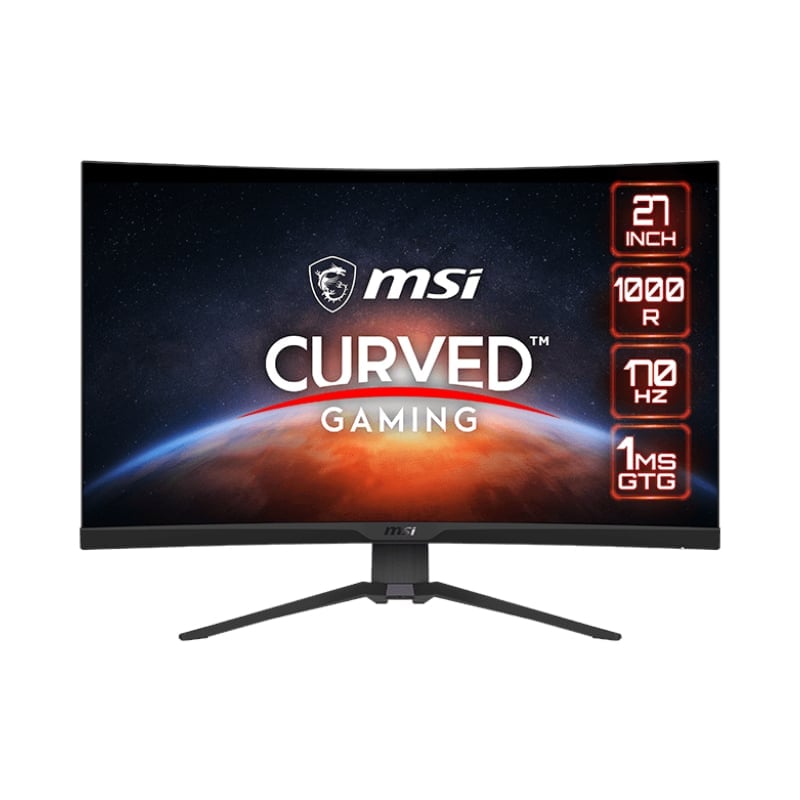 MSI MAG275CQRF QD 27" 2560 x 1440 170Hz FreeSync Premium HDR 1000R Curved Gaming Monitor - Black-1