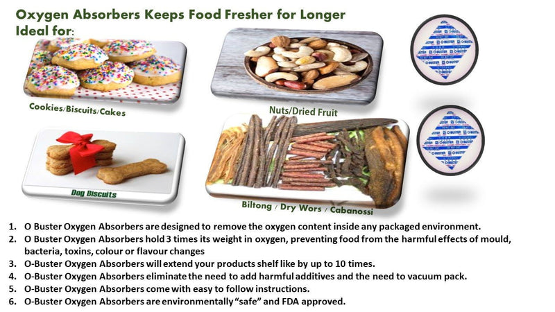 O-BUSTER Oxygen Absorber FT 50 - Food Preservative - O-Buster