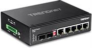 TrendNet 6-Port Hardened Industrial Gigabit DIN-Rail Switch, Retail